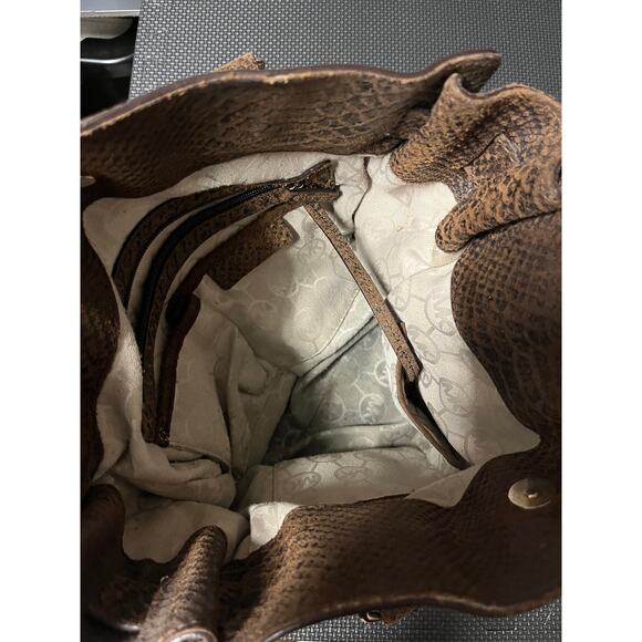 Michael Kors Large Hamilton‎ Crocodile Brown Tote! Rare Purse Bag - Picture 14 of 14